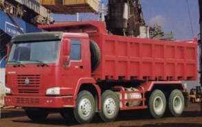 Q345 Steel Heavy Tipper With 45T Loading Capa